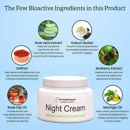Experience Radiant Skin with Our Night Cream - 100% Guaranteed Results!