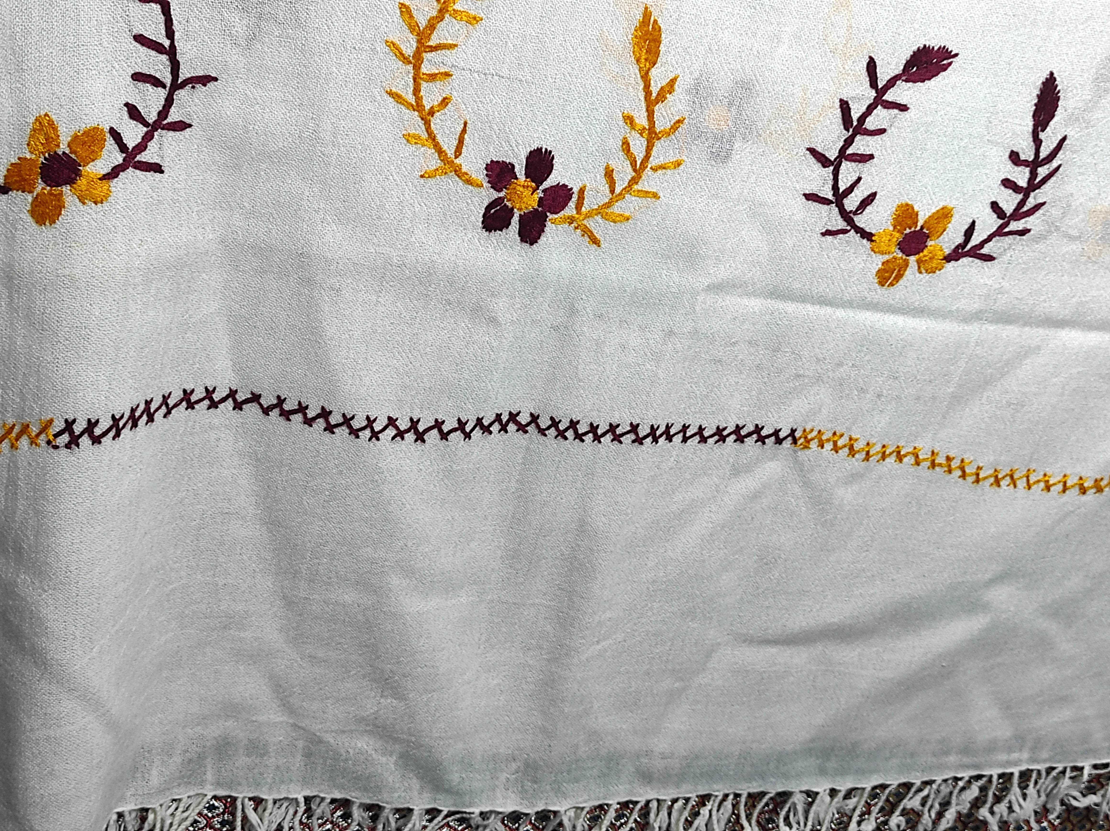 Salampur Ladies Embroidered Wool Shawl