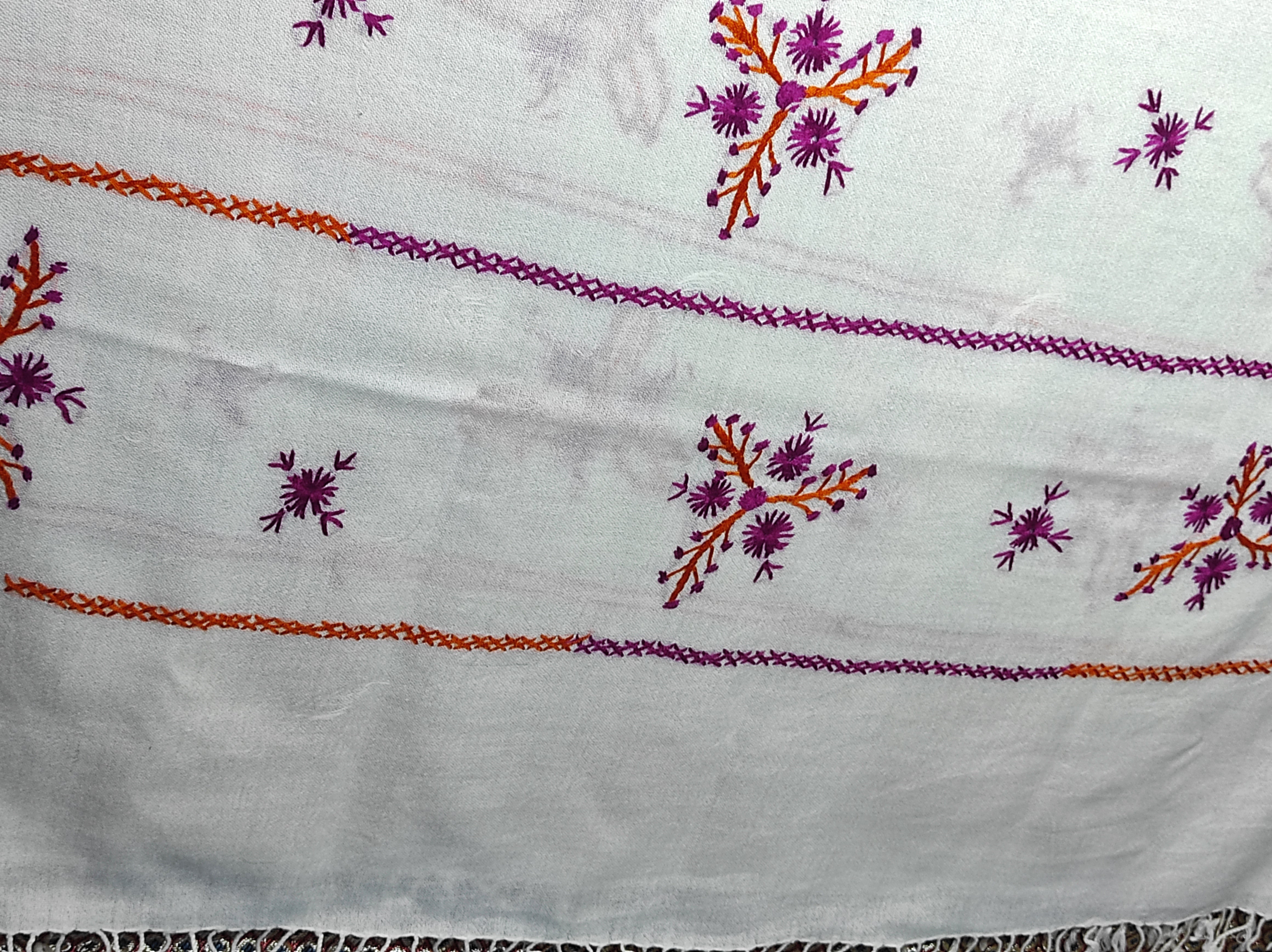 Salampur Ladies Embroidered Wool Shawl