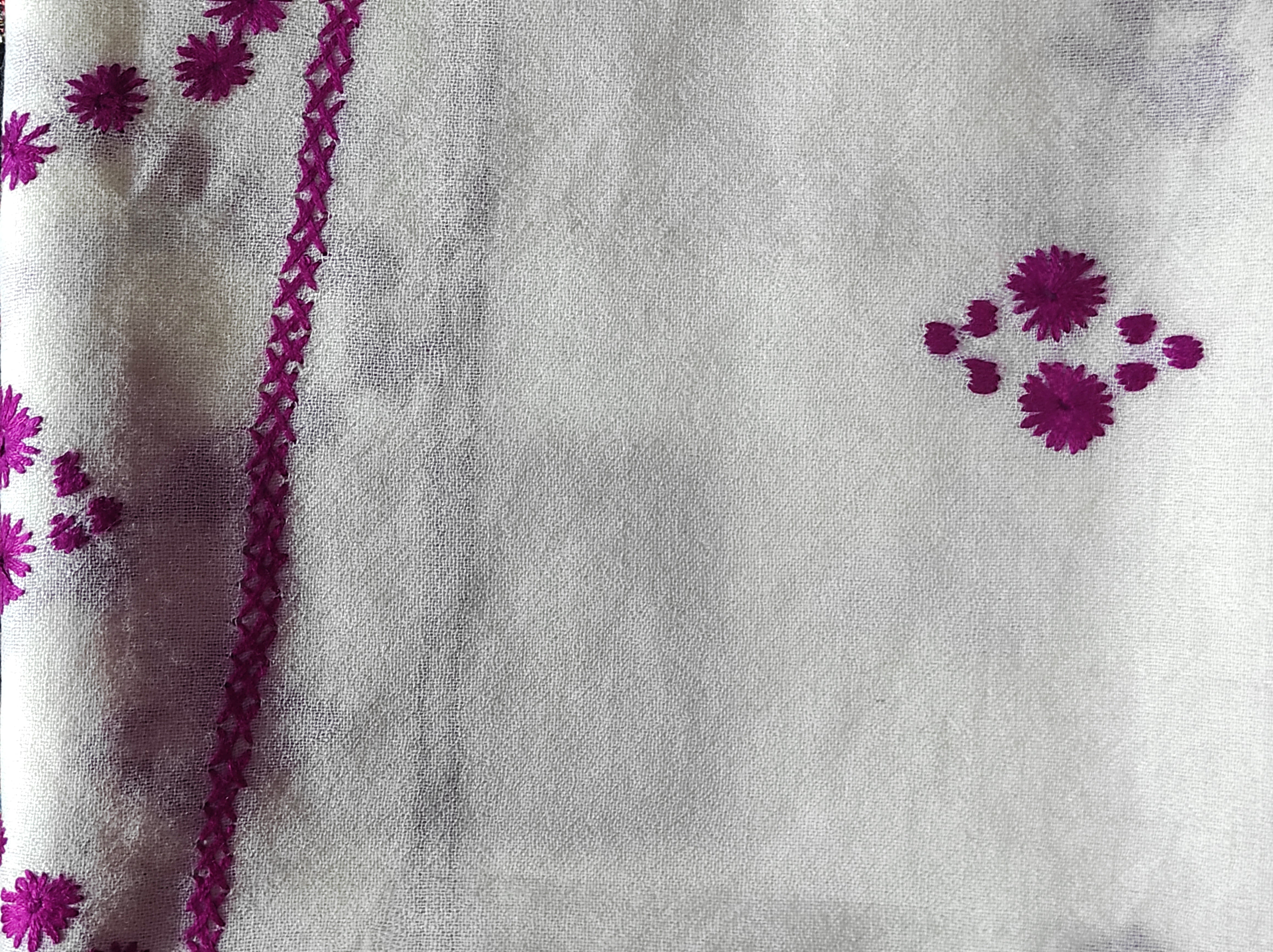 Salampur Ladies Embroidered Wool Shawl